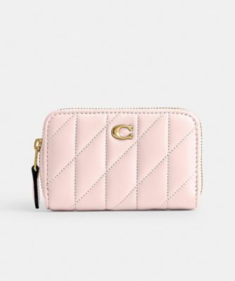 ＜COACH＞スモール　ジップ　アラウンド　カード　ケース・ピロー　キルティング